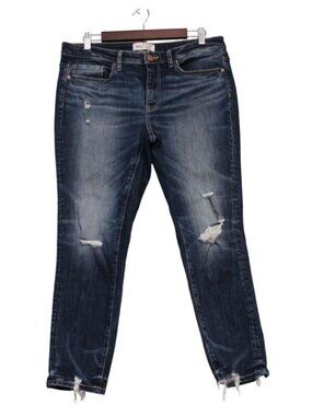 Buckle BKE Jeans Size 30 x 27 Victoria Mid Rise Distressed Denim Ankle Skinny